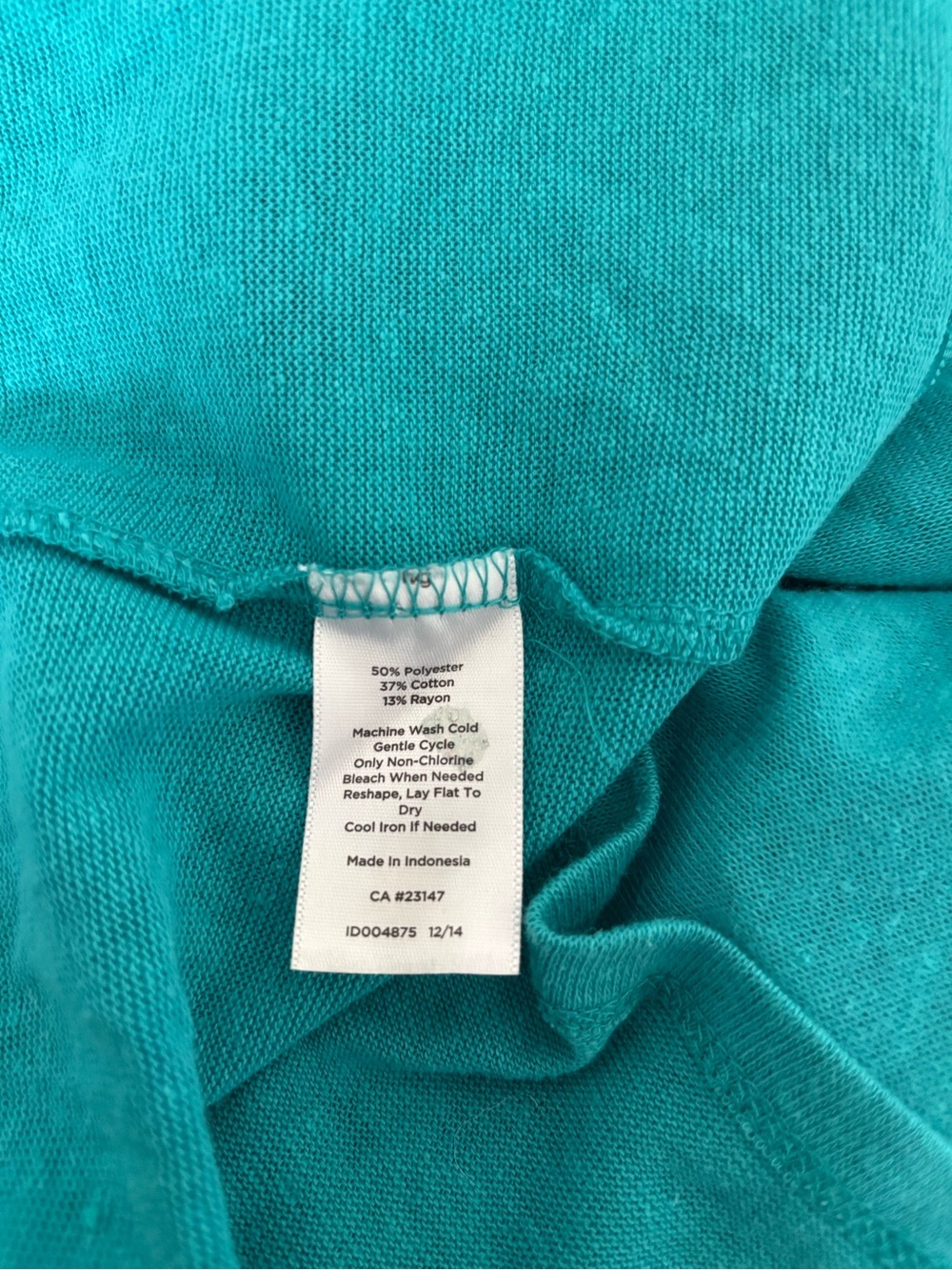 Talbots Cardigan Sweater Green Open Front Knit Shawl Collar Women L Preppy Beach - Picture 10 of 10